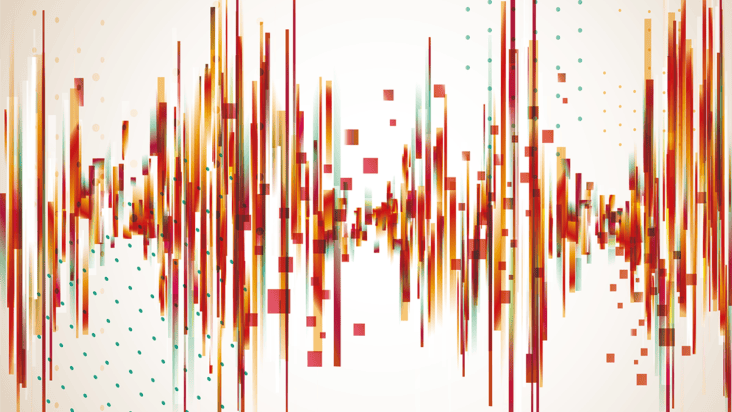 Colourful zig-zag abstract pattern