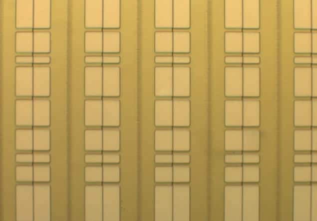 A section of the SQIF showing several superconductor loops