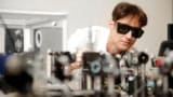 Paul Dean with his terahertz laser