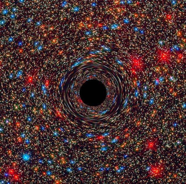 Computer simulation of a supermassive black hole