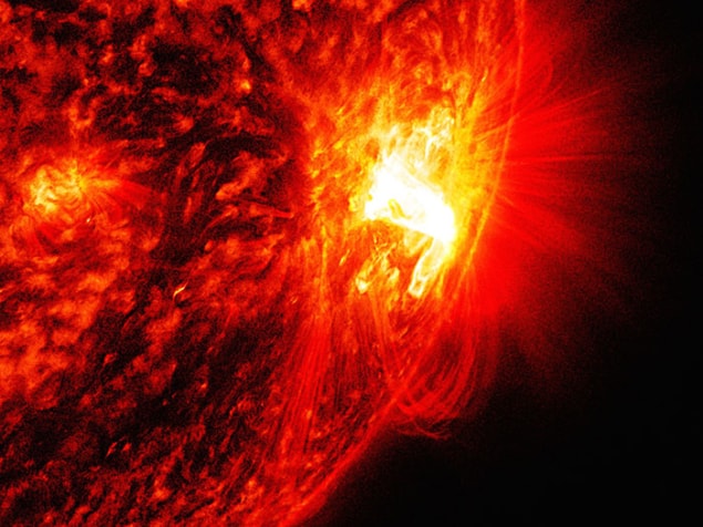 Image of a solar flare