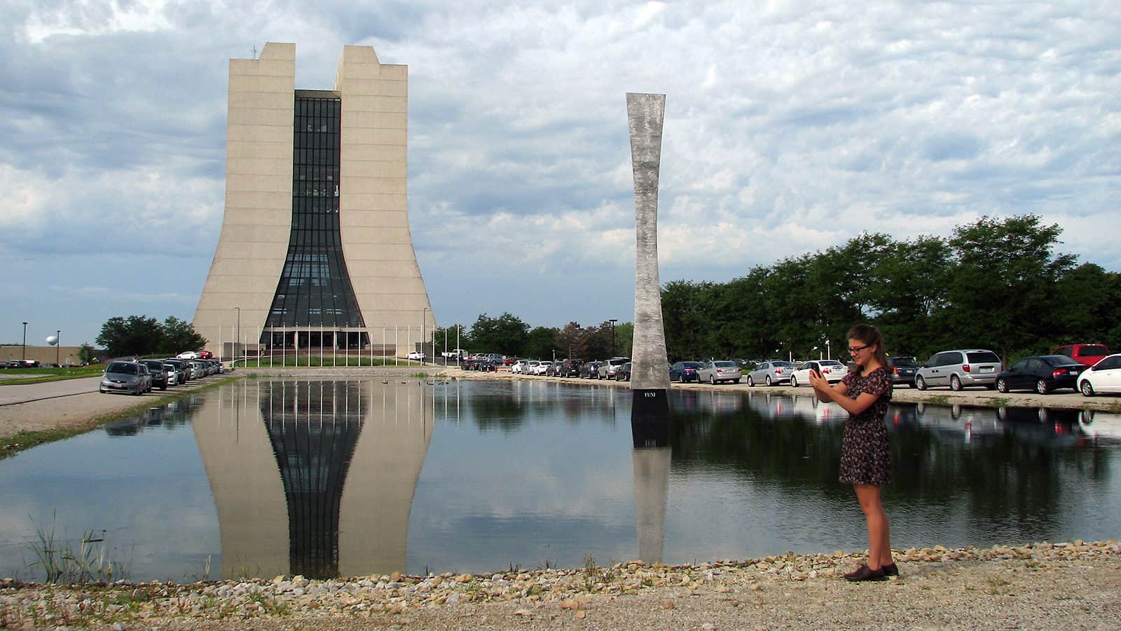 Don’t fall in the water! Pokémon Go arrives at Fermilab (Courtesy: Lauren Biron/Fermilab)