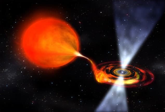 Artist's impression of a millisecond X-ray pulsar