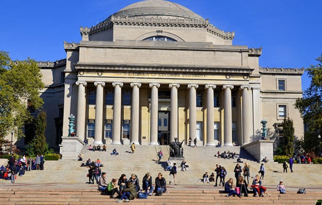 A view of Columbia University in New York