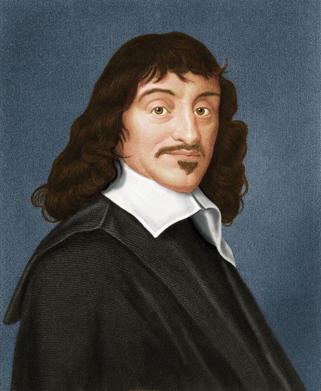 Photo of a painting of Rene Descartes