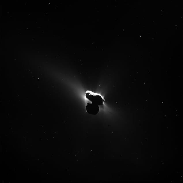 An image of the comet 67P/Churyumov-Gerasimenko