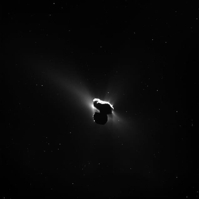 An image of the comet 67P/Churyumov-Gerasimenko An image of the comet 67P/Churyumov-Gerasimenko