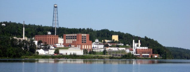 Photograph of the NRU reactor building