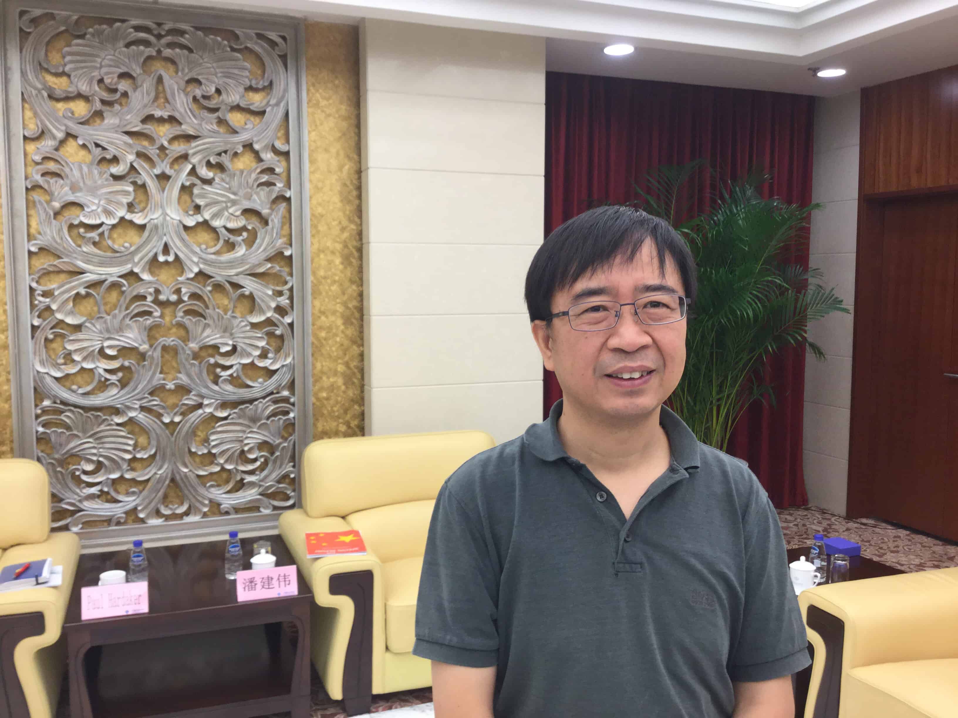 Quantum star: Jian-Wei Pan before his television appearance