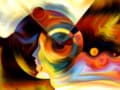 Abstract image of brain filled with ideas