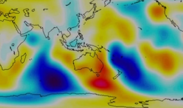 Component of the Earth's magnetic field that is caused by ocean tides