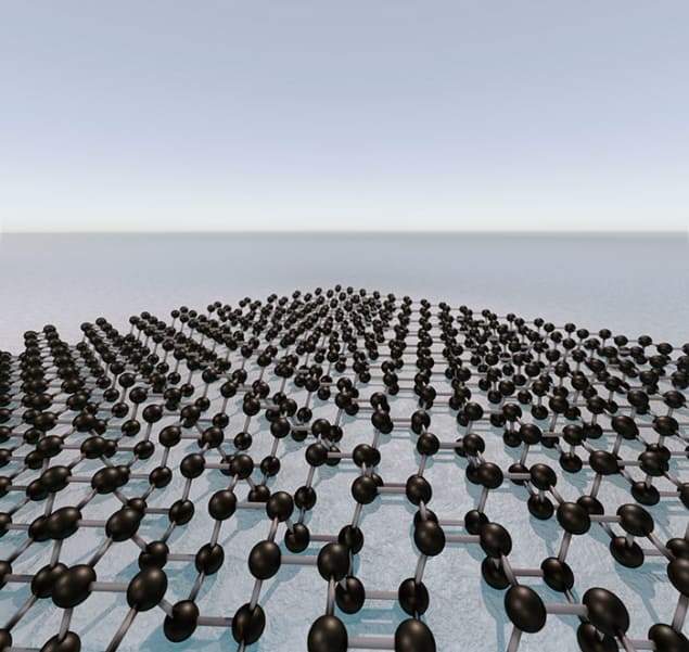 Illustration of the atomic structure of black phosphorus Illustration of the atomic structure of black phosphorus