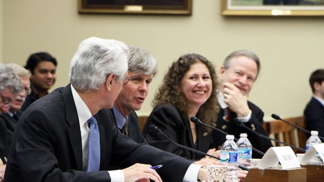 LIGO team members speak to the US White House Committee on Science, Space, and Technology, at a Congressional hearing