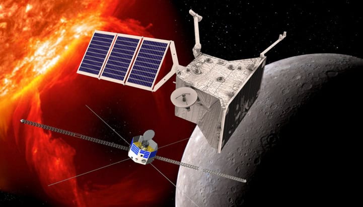 Artist impression of BepiColombo