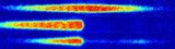 Images of the BEC showing the operation of the atomtronic battery