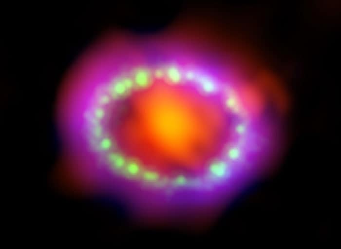 Composite image of the SN 1987A inner ring