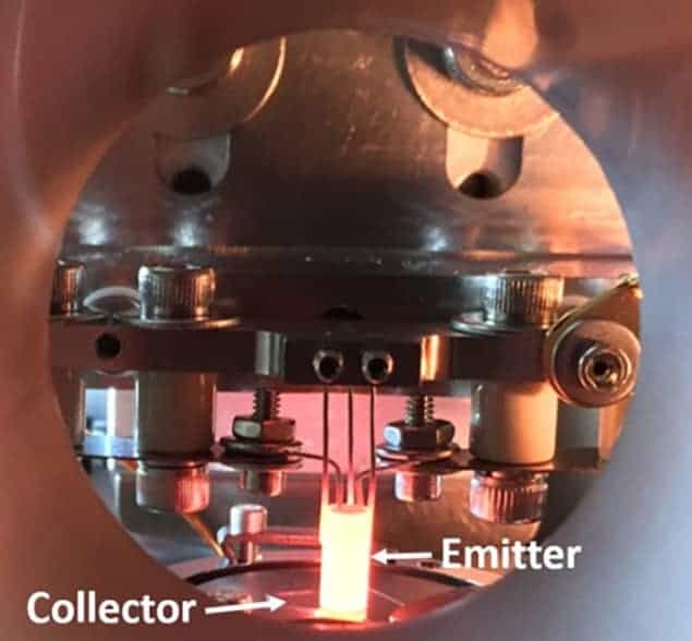 Photograph of the prototype thermionic energy convertor