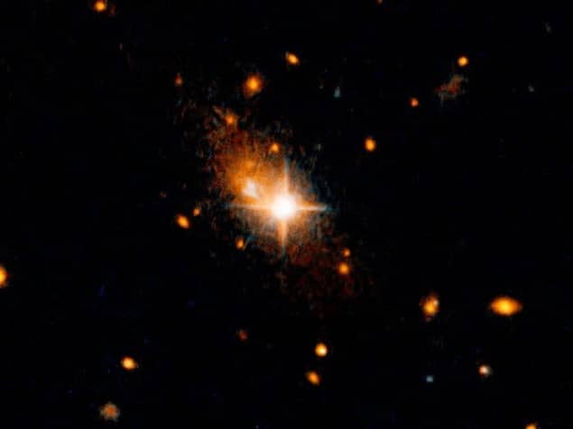 Image showing the supermassive black hole in the galaxy 3C186