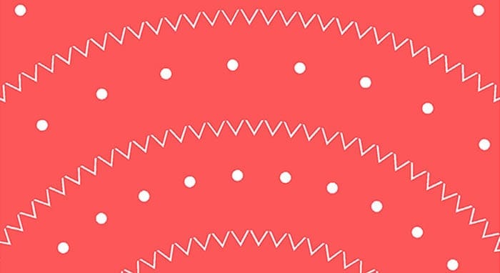 Schematic showing three of the funnel-like walls of the bacteria corral