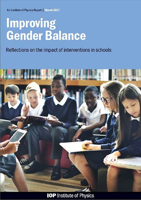 Cover of the report Improving Gender Balance: Reflections on the impact of interventions in schools