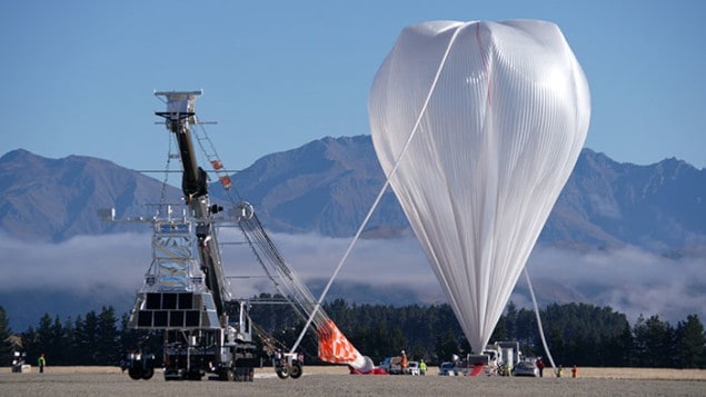 Photograph of NASA's cosmic-ray balloon