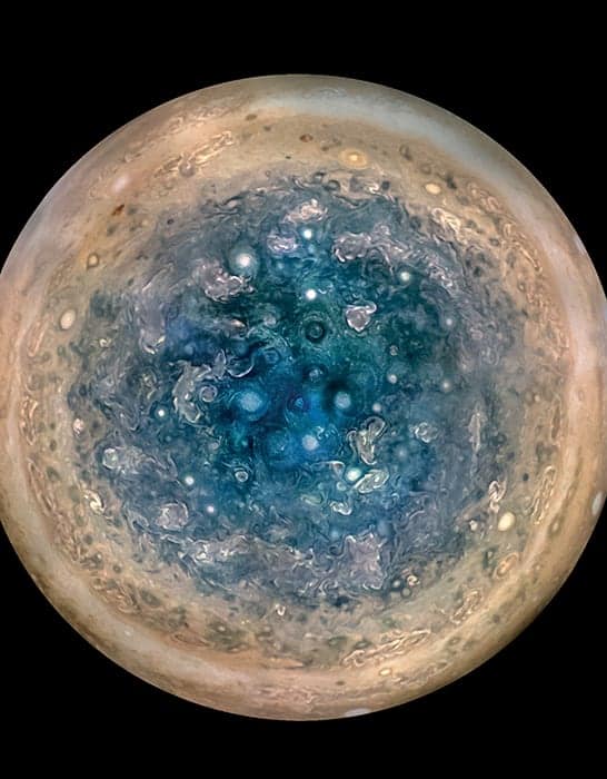 Jupiter's south pole as seen by Juno