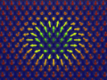 Illustration of magnetic skyrmions