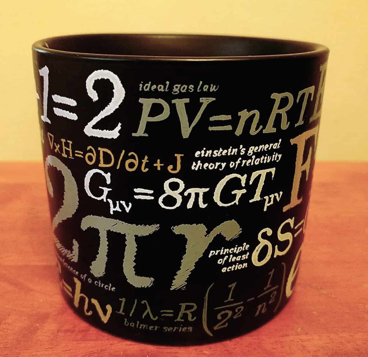 Einstein’s equations of general relativity on a coffee mug