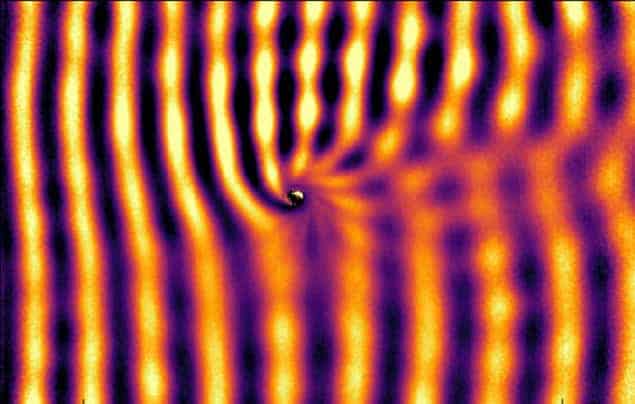 Image of waves scattering from a vortex