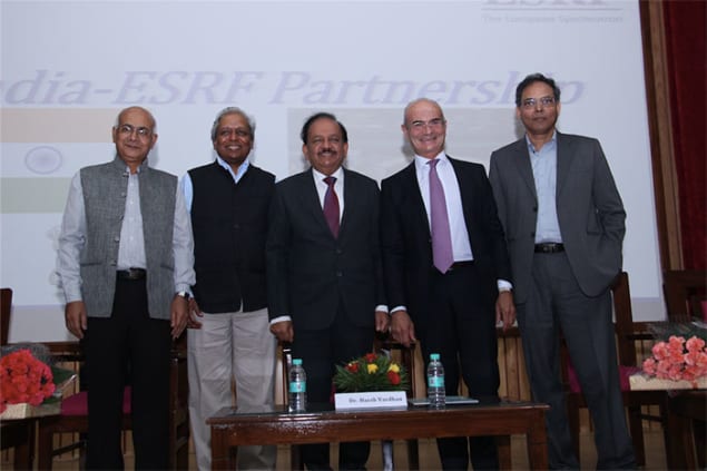 Photograph taken at the signing ceremony in New Delhi
