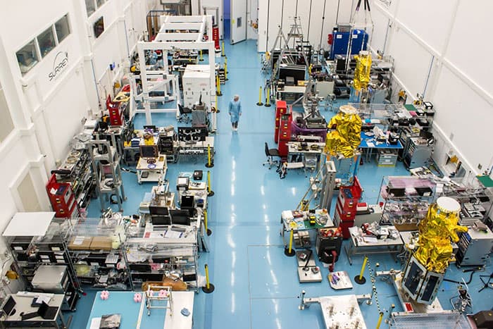 Photograph of a facility at Surrey Satellite Technology Limited