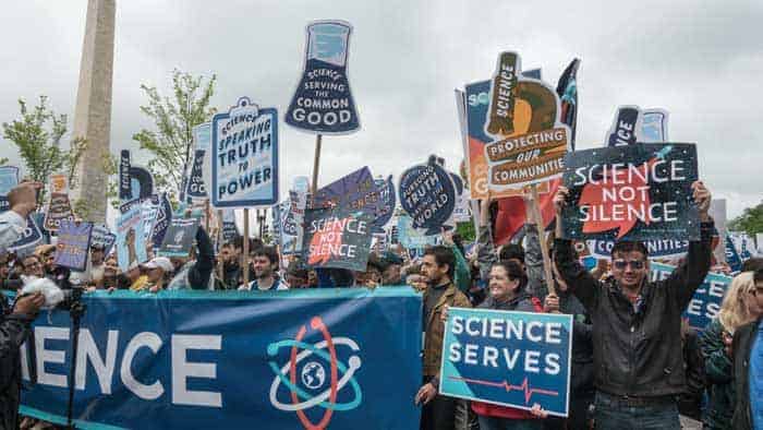 One of the March for Science demonstrations held in April this year