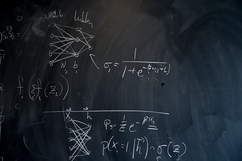 A blackboard at the Perimeter Institute for Theoretical Physics in Waterloo, Canada