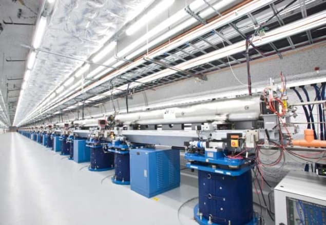 Aerial photograph of the Linac Coherent Light Source at SLAC