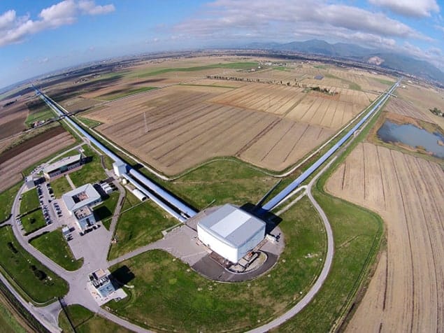 The VIRGO gravitational-wave detector at Cascina, near Pisa, in Italy