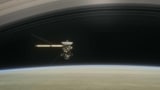 Artist’s impression of the Cassini craft around Saturn