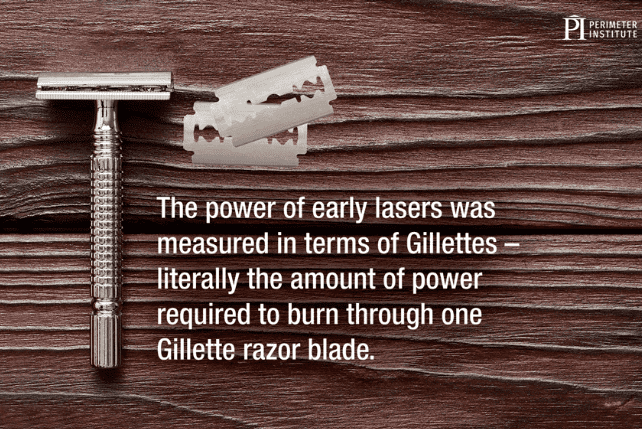 Close shave: a razor-sharp unit for power. (Courtesy: Perimeter Institute for Theoretical Physics)