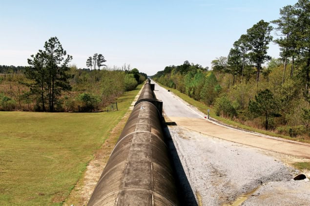 An arm of the LIGO detector in Livingston