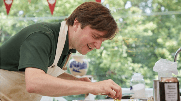 Physicist baker: James Hoyland on The Great Canadian Baking Show (Courtesy: CBC)