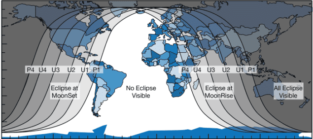 where the blood moon will be visible