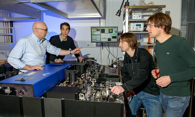Stefan Hell (left) and colleagues