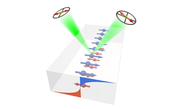 Illustration of magneto-optical Kerr microscopy