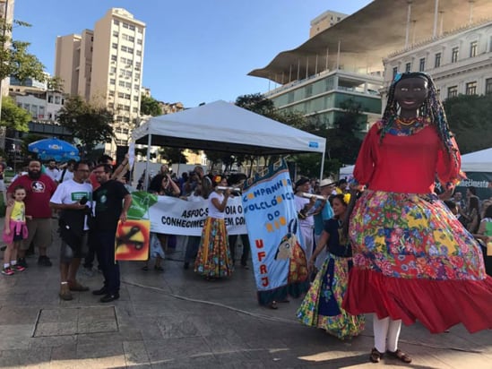 Protesters in Rio de Janeiro