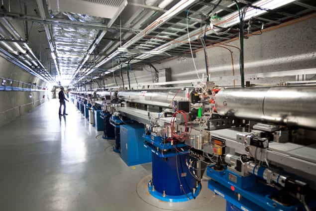 Photograph of the LCLS undulator hall at SLAC Photograph of the LCLS undulator hall at SLAC