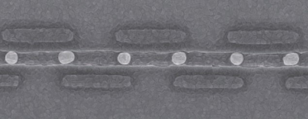 Electron microscope image of a quantum simulator