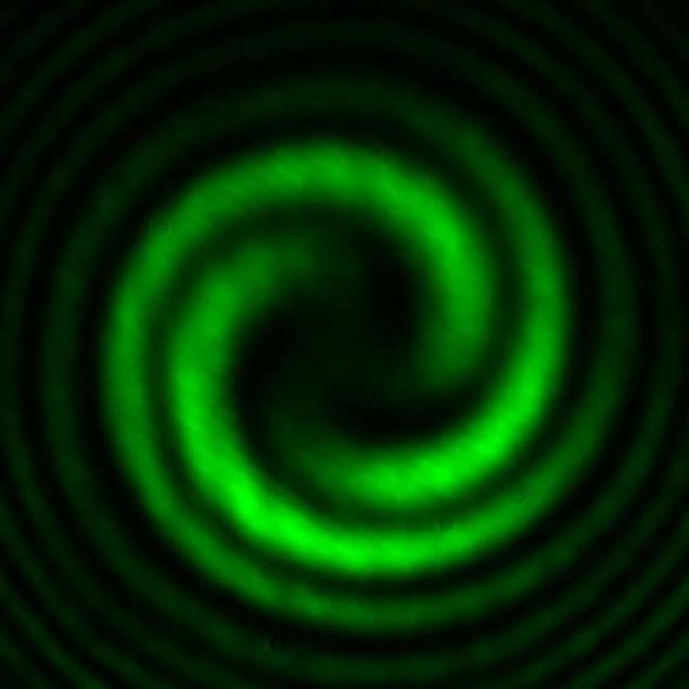 Image of twisted light created using a metasurface