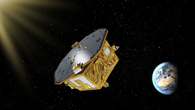 Illustration of the LISA Pathfinder spacecraft