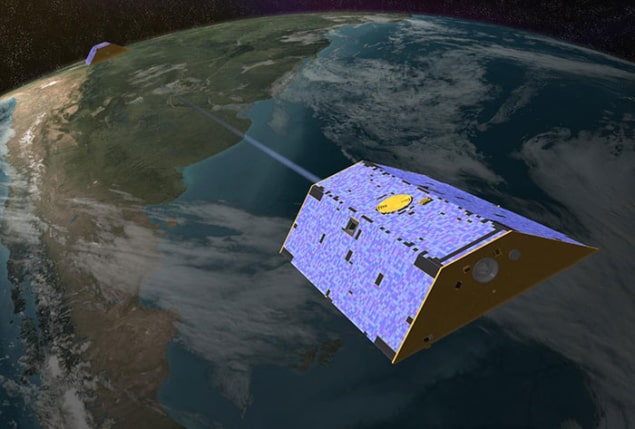 Artist's impression of Gravity Recovery and Climate Experiment