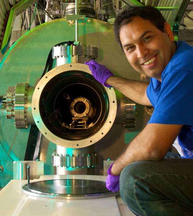 Photograph of the UCNA experiment at Los Alamos National Laboratory