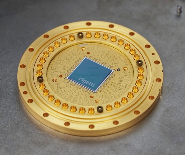 Photograph of the Rigetti 19Q quantum processor